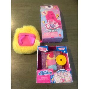 Barbie Pop Reveal & Real Littles Ice Cream Surprise Bundle - 5 Surprises - Ages